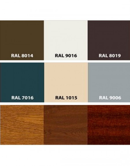 Usa garaj actionare manuala 2700 x 2400 , alb 9016 , lamele 55 mm - Img 3