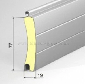 Usa garaj automata 4000 x 2300 , maro deschis 8014 , lamele 77 mm - Img 6
