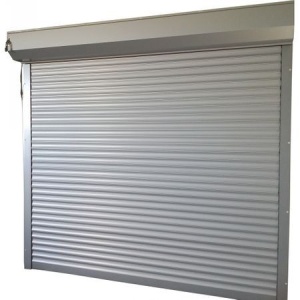 Usa garaj actionare manuala L 3100 x 2100 H , argintiu 9006 , lamele 55 mm