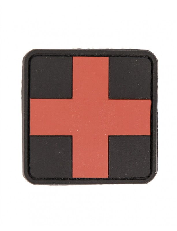 Produktbild von MFH 3D Klettabzeichen „First Aid“ – 5,5 X 5,5 Cm, Gummi – Für Sanitäter, Outdoor & Trekking – Deutlich Sichtbare Kennzeichnung