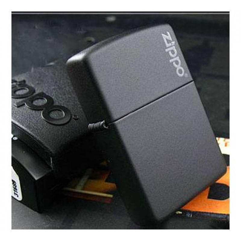Zippo Black Matte Logo**