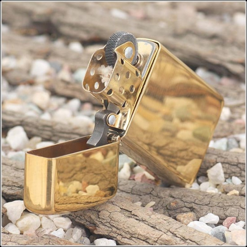 Zippo Slim Solid Brass