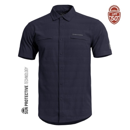 Camasa Pentagon Ripple Sunproof - Navy