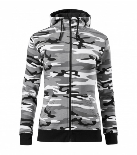 Hanorac camo zipper pentru dama - Urban