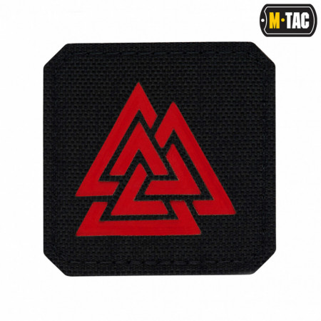 Patch M-tac Valknut laser cut - Negru rosu