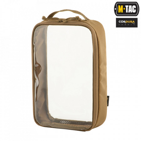 Pouch transparent Elite Large (30Х19 cm) M-Tac - Coyote