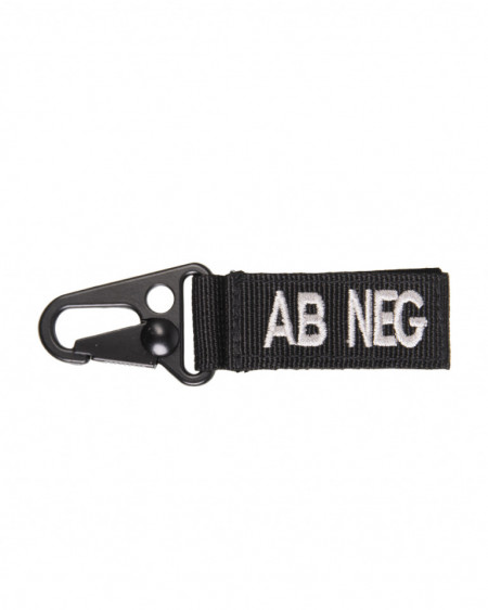 Breloc tactic grupa de sange AB Negativ - Negru