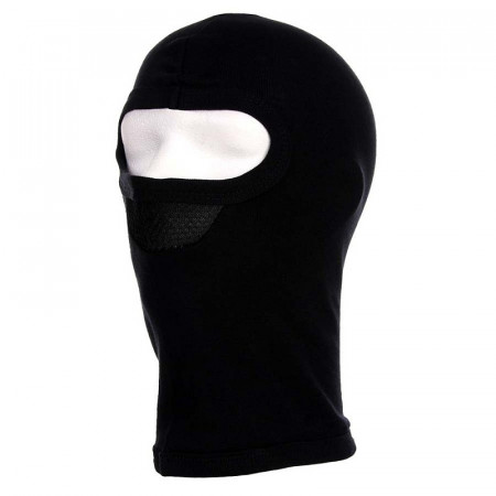Cagula bumbac 1 gaura Mesh - Negru