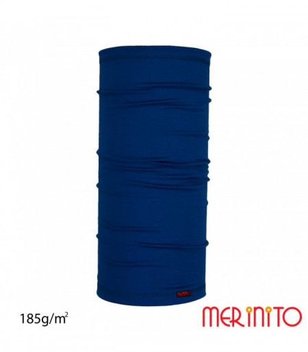 Neck Tube Merinito 185g lana merinos - Albastru