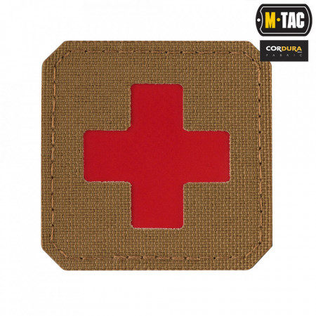 Patch M-tac Medic Cross laser cut - Coyote red