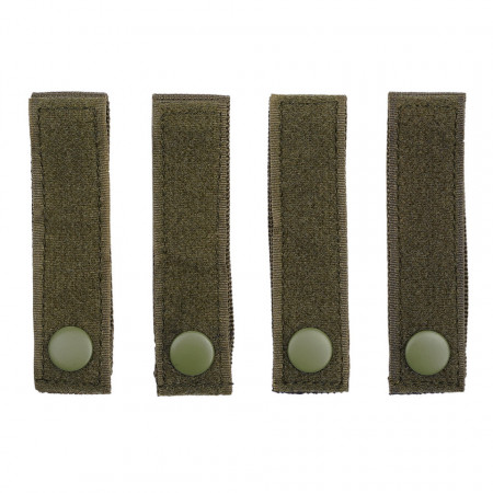Set 4 MOLLE strap hook and loop - Oliv