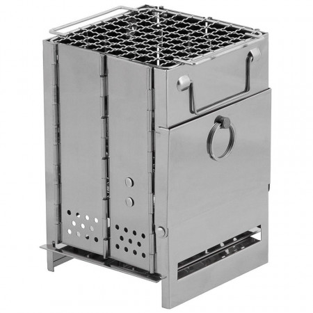 Soba Rocket cu gratar pliabil 21 x 14 x 14 cm