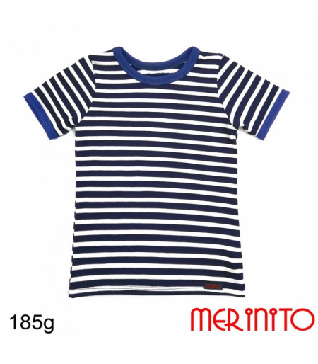 Tricou copii Merinito 185g 100% lana merinos - Marina Rusia
