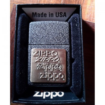 Zippo Emblem Black Crackle