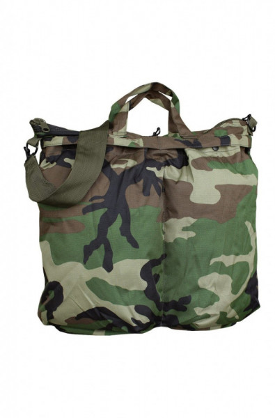 Geanta Aviator pentru casca - camuflaj Woodland