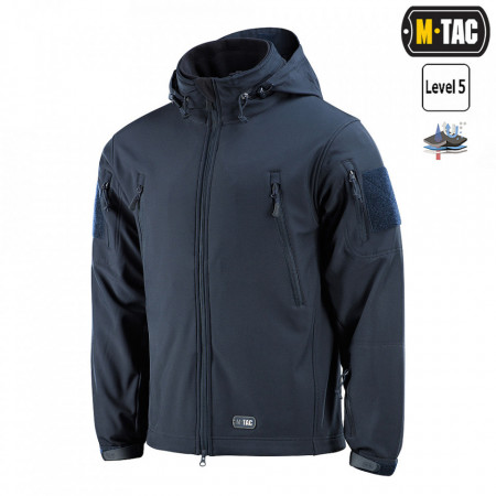 Jacheta Soft shell cu fleece - Albastru