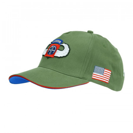 Sapca Baseball 82nd Airborne WWII 3D - Verde