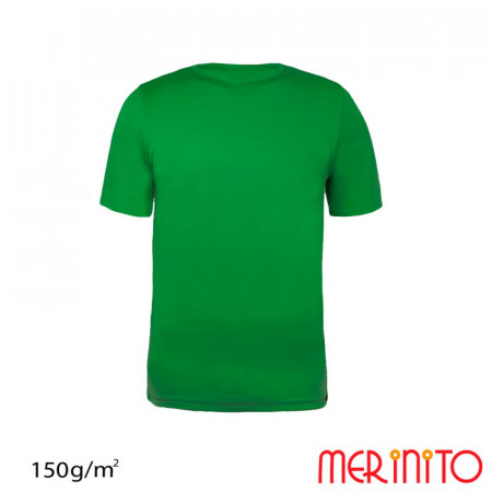 Tricou copii Merinito 150g 100% lana merinos - Verde
