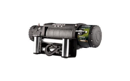 Troliu wirelless ironman4x4 12.000 lbs (5443 kg) 6.4 cp 12v cablu otel 9.5 mm garantie 5 ani