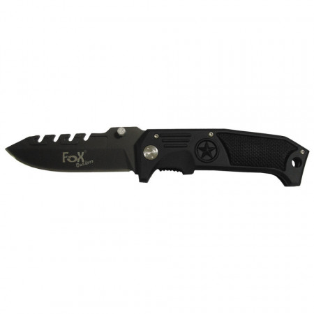 Briceag jack cu maner metalic - Negru