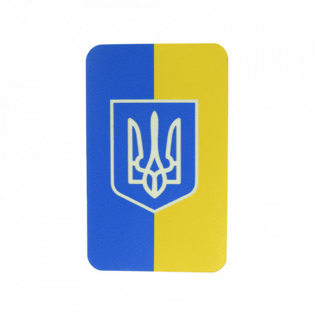 Patch M-tac Ukrainian Flag Witch Coat of Arms 80x50mm Vertical