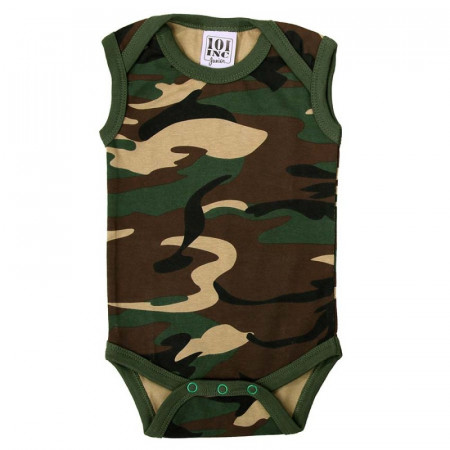 Salopeta fara maneci pentru bebelusi 101INC - Woodland