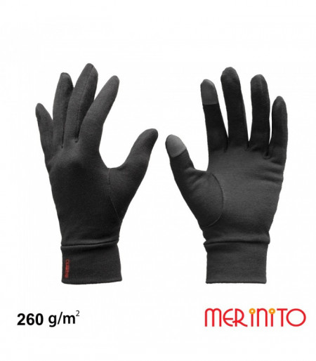 Manusi Merinito Touch 100% lana merinos - Negru
