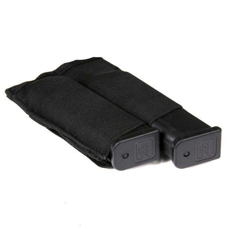 Port dublu incarcator elastic 101 INC - Negru