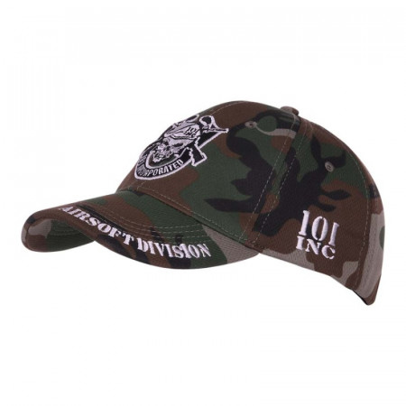 Sapca Baseball 101 INC Airsoft division - Woodland
