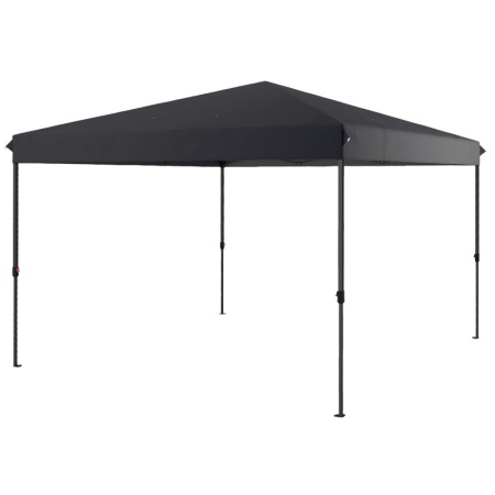 Foisor Pliabil de 3.6 x 3.6 m cu extindere de marchize duble - Negru