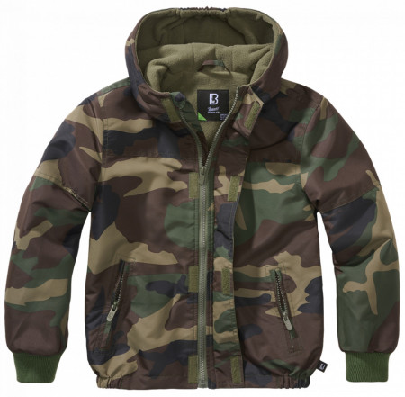 Geaca windbreaker copii Brandit - Woodland