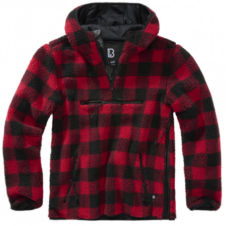 Hanorac Teddyfleece worker - Negru rosu
