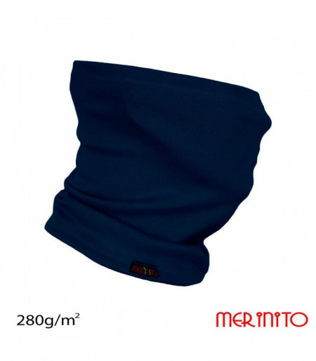Neck Tube Merinito 280g lana merinos - Albastru