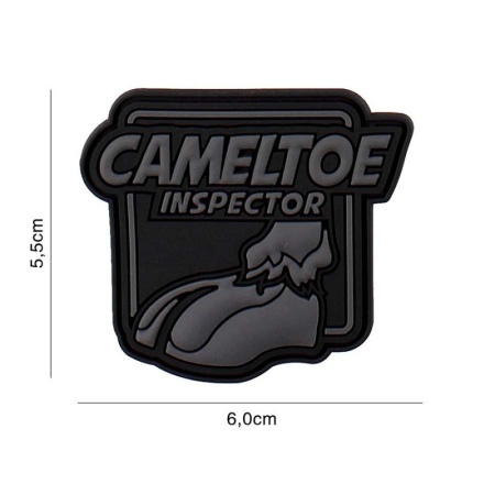 Patch 3D PVC cameltoe inspector - Gri