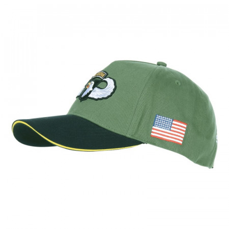 Sapca Baseball 101st Airborne WWII 3D - Verde