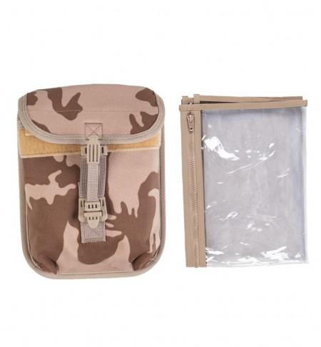 Pouch Molle mic cu husa pentru harta Cehia - Dpm Desert