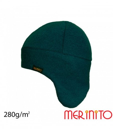 Caciula copii Merinito Soft Fleece 100% lana merinos - Verde