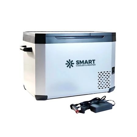 Frigider auto cu compresor smart cooler, cu bluetooth, zona dubla de racire, capacitate 32.2L