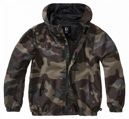 Geaca summerwindbreaker copii Brandit - Dark camo