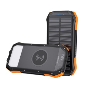 Acumulator extern Choetech solar cu incarcare inductiva 10000mAh Qi 5W (B659)