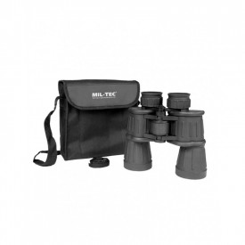 Binoclu Mil-Tec cu invelis cauciucat 7x50 - Negru