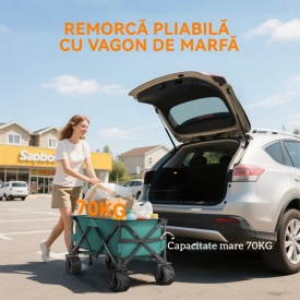 Carucior pentru transport pana la 70 kg 108x55 cm - Verde