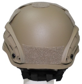 Casca US MICH 2002 din plastic ABS cu sine laterale - Coyote