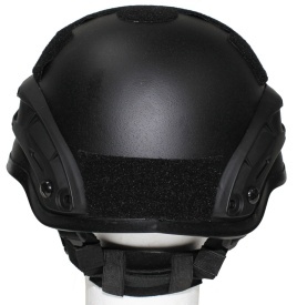 Casca US MICH 2002 din plastic ABS cu sine laterale - Negru