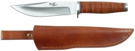 Cutit Pathfinder Ranger 16 cu maner din piele si teaca - Maro