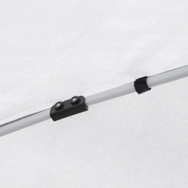 Foisor pliabil impermeabil Outsunny cu franghii si cuie incluse 2.45 x 2.45 x 2.45 m - Alb