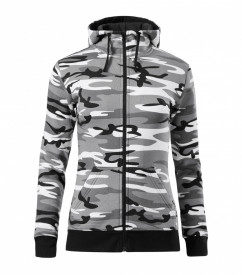 Hanorac camo zipper pentru dama - Urban