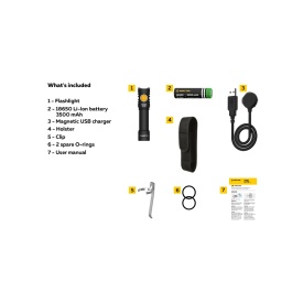 Lanterna Armytek Prime EDC C2 Pro Magnet USB - lumina calda