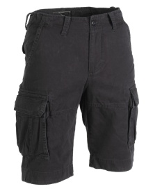 Pantaloni scurti vintage prespalati - Negru