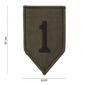Patch black one - Oliv